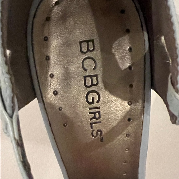 BCBGirls Sky Blue Croc-Patterned Heels - Picture 5 of 7